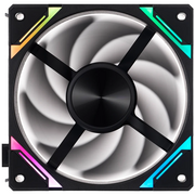  Вентилятор 1STPLAYER XF7R Black ( XF7R-BK-1IN1) / 120mm Reverse ARGB 3pin 5V PWM 4pin 12V 600-2000rpm 56.8cfm 33.12dBA 