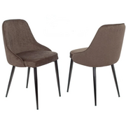  Стул Бюрократ CH-K3_1/LT10_2 комплект 2шт коричневый Light 10 металл черный на ножках 