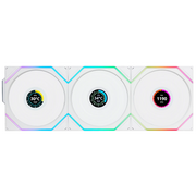  Комплект вентиляторов (3шт.) Lian Li UNI Fan TL Wireless LCD 120 Reverse Blade (G99.12RTLLCD1W3W.R0) / 12RTLLCD1W3W White /120x124x28мм 