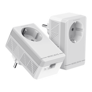  Комплект Powerline-адаптеров Mercusys MP300P KIT AV600 со встроенной розеткой 