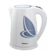  Электрочайник SONNEN KT-1767 белый/синий 