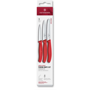  Набор ножей кухонных Victorinox Swiss Classic 6.7111.34C1 для овощей компл. 3предм. красный европодвес 