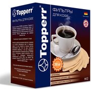  Фильтр для кофеварок TOPPERR №2 3049, бумажный, неотбеленный, 200 штук 