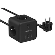  Сетевой фильтр TESSAN TS-301 1.5м, черный 
