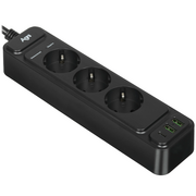  Сетевой фильтр AGNI TP-FS3U3E-PD (TP-FS3U3E-PD-3M-BLACK) 3м, черный 