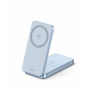  Зарядное устройство UGREEN W756 (55963) MagFlow 25W Magnetic Qi2.2 Wireless 2-in-1 Charger Starlight Blue 