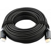  Кабель аудио-видео Cactus CS-HDMI-AOC-2-20, HDMI(m)-HDMI(m) ver 2.0, 20м, Gold, черный 