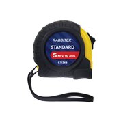  Рулетка измерительная RABBITEX 671349 Standard 5м*19мм, обрезиненный корпус, с фиксатором 