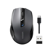  Мышь UGREEN MU006S (85082) Ergonomic Wireless 4000DPI 2.4G BT Mouse Black 