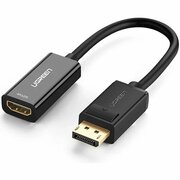  Кабель UGREEN MM137 (40362) DP to HDMI Female Converter 1080P@60Hz Black 