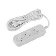  Удлинитель ЭРА UDL-16-370-E Greenline, 3 розетки, с заземлением, 16А, 7м, белый 