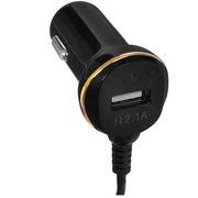  АЗУ Maxvi CCM-211MSC 2.1A, 1xUSB черный, LED индикатор, витой кабель microUSB 