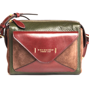  Сумка The Bridge Frida Wow 0429040P/YW женская, кожа натуральная, сливовый/зеленый 