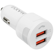  АЗУ Maxvi CCM-522 Plus T white 5.2A, 2xUSB, QC3.0 подсветка синяя 