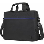 Сумка портфель BRAUBERG 272603 Practical 29х40х7см Blue line, черная 