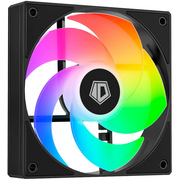  Вентилятор ID-COOLING AS-120-ARGB-KR 120x120x25мм reverse (PWM, резиновые углы, черный, 300-2000об/мин, супертихий) BOX 
