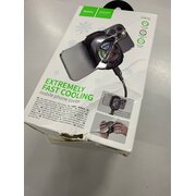  УЦ Кулер для телефона HOCO GM76 Blue diamond mobile phone cooler Black (плохая упаковка) 