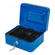  Ящик для денег BRAUBERG 291351 90х160х200мм, ключевой замок, синий 