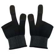  Напальчники для мобильных игр HOCO GA21 Eagle Claw silver fiber two-finger gaming gloves черный 