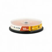  Диск DVD+R MIREX UL130013A1L, 4,7Гб, 16x, Cake Box (упаковка на шпиле) 10шт 