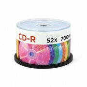  Диск CD-R MIREX UL120009A8B Random Color, 700Мб, 48x, Cake Box (упаковка на шпиле) 50шт, цветные 