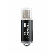  USB-флешка CROMEX 514165 Ultra 128Gb USB 3.1, металлический корпус, черный 