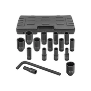  Набор головок ударных глубоких Forsage f-4166a-5mpb 54602 с г-образным воротком 1/2'' 