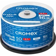  Диск DVD+R CROMEX 513775, 4,7Gb, 16x, Cake Box (упаковка на шпиле) 50шт 