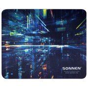  Коврик для мыши Sonnen 513293 Singularity, резина + ткань, 220х180х3мм 