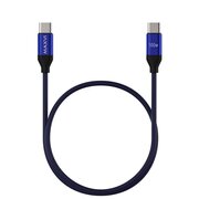  Кабель Maxvi MCw-100TT blue USB-C-USB-C, 5A 
