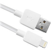  Кабель DEFENDER 87496 AM-Lightning ACH02-01L, 1m, пакет, белый 
