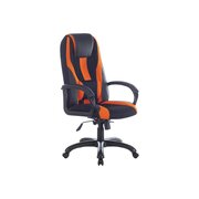  Кресло игровое BRABIX Premium Rapid GM-102 (532420) экокожа/ткань, черно/оранжевое 