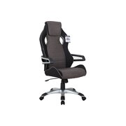  Кресло игровое BRABIX Techno GM-002 (531815) ткань, черное/серое вставки белые 