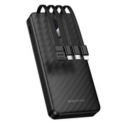  Аккумулятор внешний резервный BOROFONE BJ84 Smooth power bank with four cables 10000mAh черный 