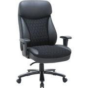 Кресло руководителя CHAIRMAN CH 414 (7145955) ткань/экокожа, черное 