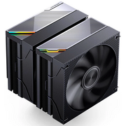  Кулер JONSBO CA90 Black LGA1851/1700/1200/115X/AM5/AM4 ( TDP 270W, PWM, 130mm Black Fan + 120mm Black Fan, 6 тепловых трубок, медная база, 4-p 