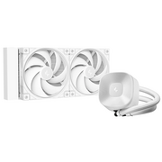  СВО DEEPCOOL LE240 V2 Pure White LGA1851/1700/1200/115X/AM5/AM4 (TDP 250W, ARGB Pump, Anti-Leak edition, PWM, Dual Fan) 