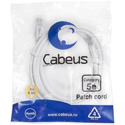  Патч-корд Cabeus PC-UTP-RJ45-Cat.5e-2m-WH-LSZH неэкранированный, белый 