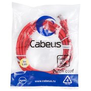  Патч-корд Cabeus PC-UTP-RJ45-Cat.5e-3m-RD неэкранированный, красный 