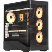  Корпус Formula V Line Crystal U9 PA Black, ATX, Type-C*1, USB3.0*2, Curved Glass, Side 3x Performance ARGB, Rear 1x Performance ARGB 