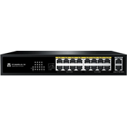 Коммутатор неуправляемый Netis ST118GHPDI-2G-130 16x100Мбит/с 2x1Гбит/с 16PoE 130W 