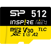  Карта памяти Silicon Power Inspire SP512GBSTXLA2V1N microSDXC 512GB V10 A2 w/o adapter 