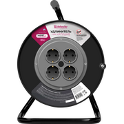  Удлинитель DEFENDER ExtR2G-01-50 (99855) 6А 50м, на катушке, без заземления 
