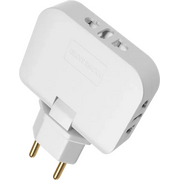  Тройник DEFENDER TA-05 (99112) 3 розетки, белый 