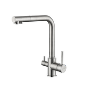  Смеситель для кухни GranFest 3611 нерж 