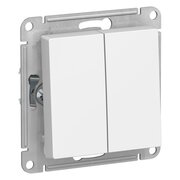  Переключатель Systeme electric AtlasDesign ATN001365 2-клавишный сх.6/2, 10АХ, механизм, лотос 