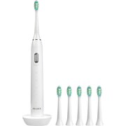  Зубная щетка электрическая BRADEX KZ 1546 Соник Плюс 6 насадок белая 