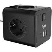  Разветвитель AGNI TP-WJ3U4E-C-black 
