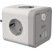  Разветвитель AGNI TP-WJ3U4E-C-white 