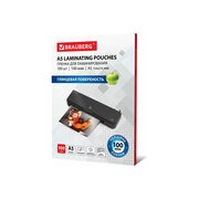  Пленки-заготовки для ламинирования BRAUBERG 530805 А5, 100мкм 100шт 